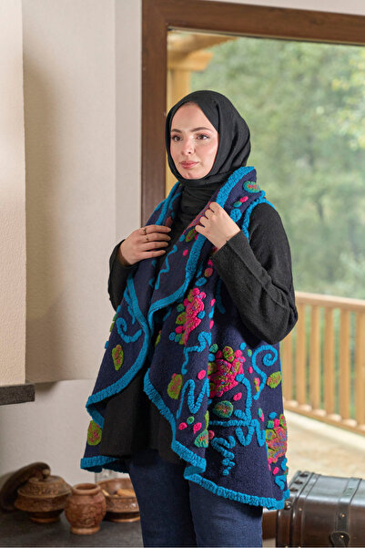 Ranasubaşı Felt Vest - Blue