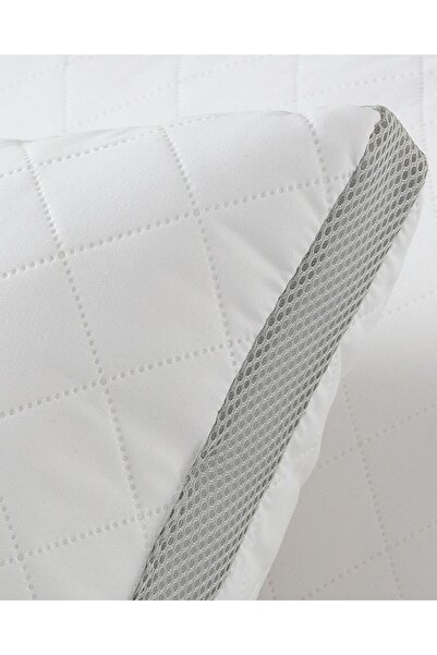 Madame Coco Air Conditioned Pillow - White/Light Grey - 50x70 Cm