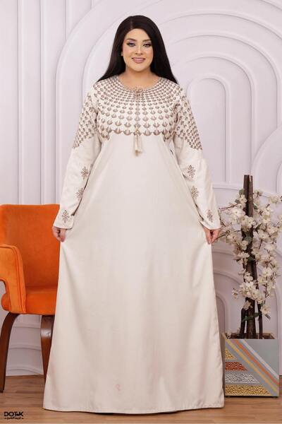 Generies عباية قطن مصنوعه من خامة القطن الطبعيه الخفيفه بحزام من الوسط يضيف ل...