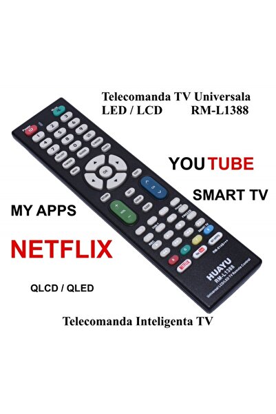 ElectroAZ Τηλεχειριστήριο γενικής χρήσης για τηλεόραση LCD/LED, τύπου Joly, RM-L1388