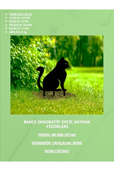 EXİTMODEL Dekoratif Metal Bahçe Süsü - Bahçe Dekorasyonu Bahçesi Sanatı Bahçe...