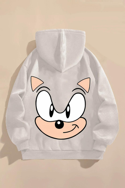 npLStore Παιδικό φούτερ Sonic με τύπωμα με κουκούλα με κουκούλα