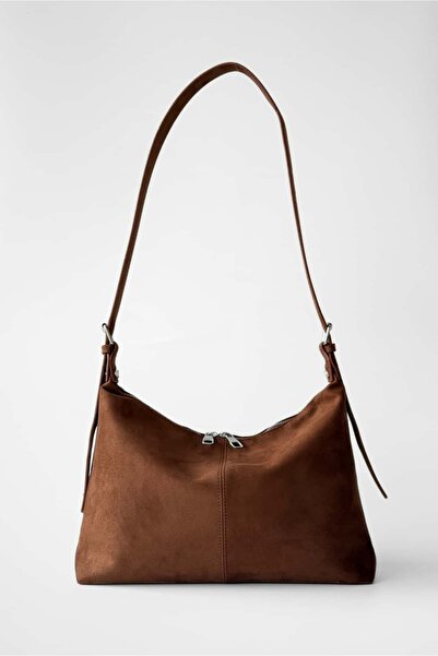 Yuka Atelier Süet Cushy Çapraz Omuz Çantası