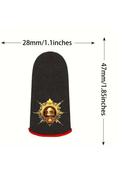 İMEXTECH Bilişim Burada Pubg Arma Desenli Oyun Eldiveni Ter Geçirmez 1 Çift 2 Adet Parmaklık