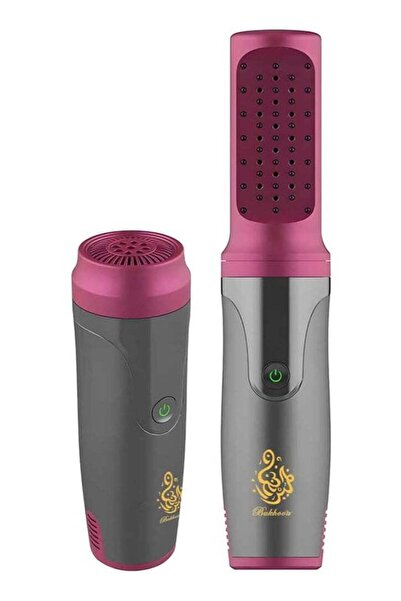 PopZa مبخرة بخور مطورة، حامل بخور عود محمول قابل لإعادة الشحن مع مؤشر LED (رمادي)