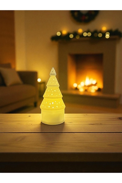 RubaTrend Çam Ağacı Yeni Yıl Yılbaşı Dekor Hediyelik Led Dahil