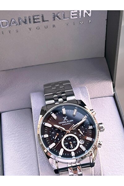 Daniel Klein Men's Wristwatch Rlx.2 with Stopwatch Dial Italian Design Bracelet Gift Warranty