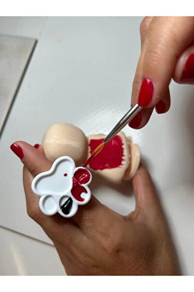 Filkorium3D Mini Pati Parmak Paleti - Mini Nail-Art & Figür Boyama Paleti - 3...