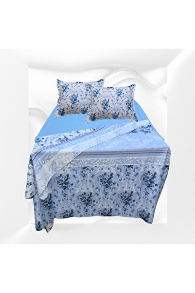 GÜLLÜCE HOME ملاءة سرير مطاطية 100% قطن (200×225 سم) مقاس 180×200×30 سم (غطاء...