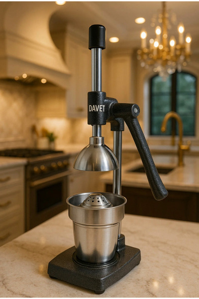 Davet Defne Döküm Narenciye Sıkacağı - Portakal Sıkacağı Meyve Sıkacağı - Kol...