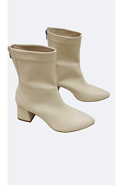 Zişan Shoes LİNDA Streç Kumaş 6 cm Topuklu Kadın Bot