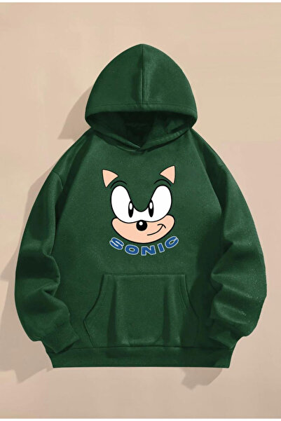 npLStore Children's Sonic Printed Hooded Sweatshirt Hoodie