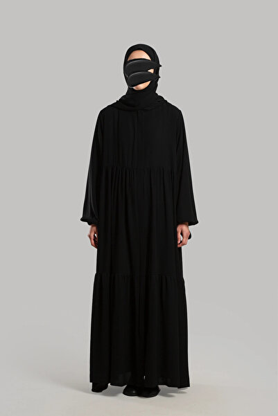 Emare Duru Fermuarlı Ferace