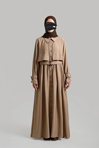 Lemaye Φόρεμα Allerli Modal Trench - Καφέ
