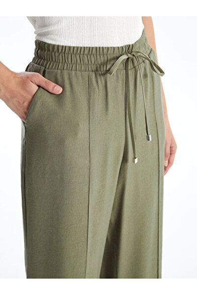 LC Waikiki Women's Elastic Waist Straight Trousers