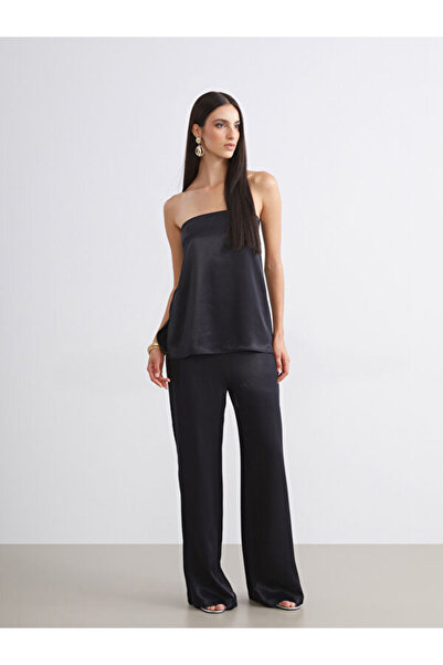 LC Waikiki Loose Fit Satin Women's Trousers