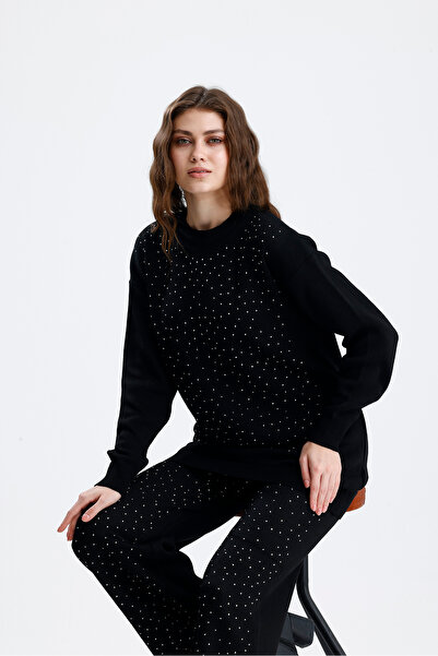 markazzi Women's Stone Shimmer Knitwear Set