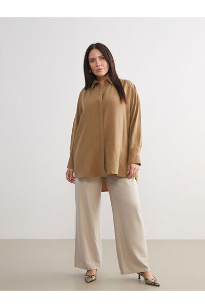 LC Waikiki Wide Leg Women's Trousers with Elastic Waist