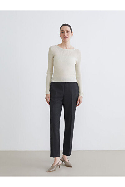 LC Waikiki Жіночі штани в клітинку з еластичною талією