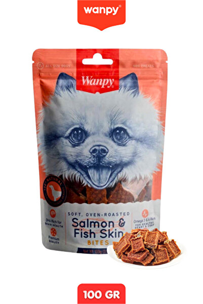 Wanpy Gerçek Somon Dilimleri Köpek Ödülü Köpek Ödül Maması 100 Gr
