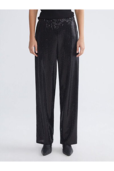 LC Waikiki Standard Fit Sequined Women's Trousers