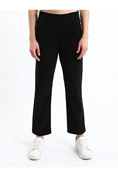 LC Waikiki Elastic Waist Slim Fit Velvet Women's Trousers