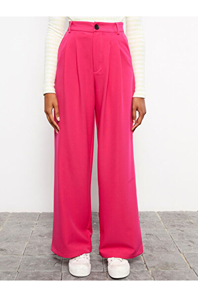 LC Waikiki Comfortable Fit Straight Satin Women's Trousers