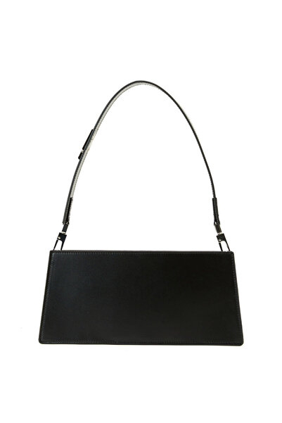 Academia Laminato Black Women's Leather Bag Elsbeauty