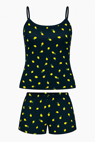 DERENE kadın 2li şortlı pijama takımı