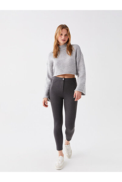 LC Waikiki Extra Tight Fit Straight Interlock Women's Trousers