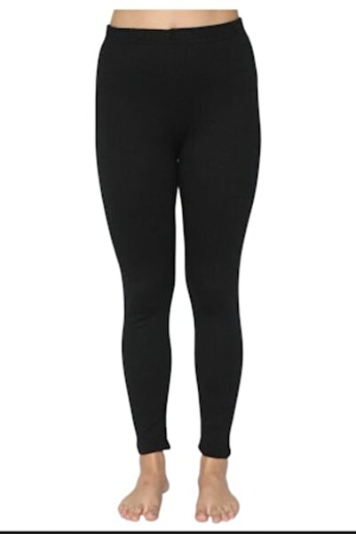 OEM Women's cotton insulated leggings, quilted, black, no cuff - Size M