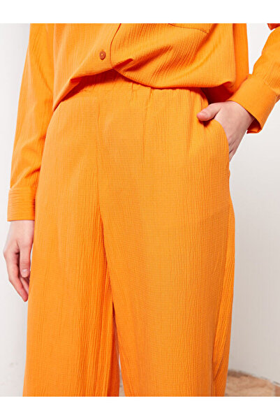 LC Waikiki Women's Elastic Waist Straight Trousers