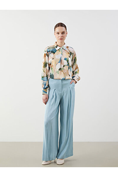 LC Waikiki Loose Fit Wide Leg Women's Pleated Pants