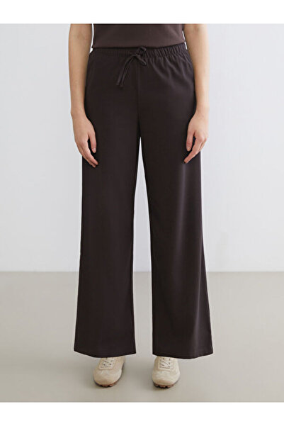 LC Waikiki Wide Leg Women's Trousers with Elastic Waist
