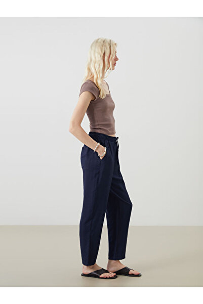 LC Waikiki Carrot Cut Women's Trousers with Elastic Waist