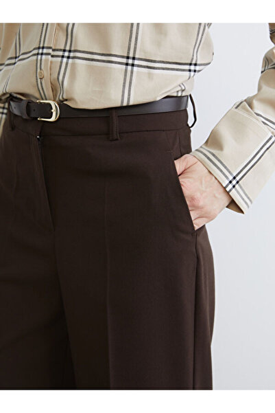 LC Waikiki Wide Leg Women's Trousers with Belt