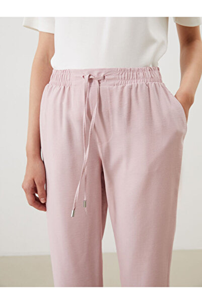 LC Waikiki Carrot Cut Women's Trousers with Elastic Waist