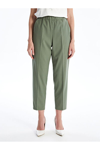 LC Waikiki Women's Elastic Waist Straight Trousers