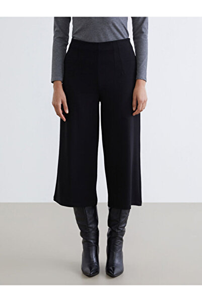 LC Waikiki Women's Wide-Leg Pants with Zippered Waist