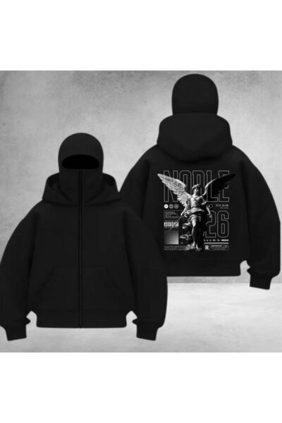 Weekeep Унисекс кардиган с печат на гърба