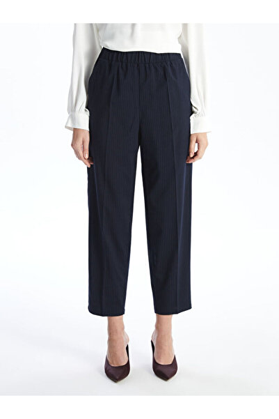 LC Waikiki Elastic Waist Striped Women's Trousers