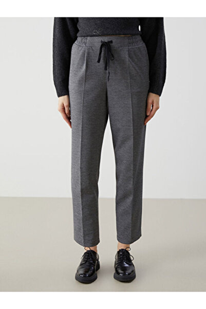 LC Waikiki Patterned Women's Trousers with Elastic Waist