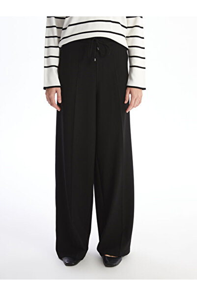 LC Waikiki Comfortable Fit Women's Trousers with Elastic Waist