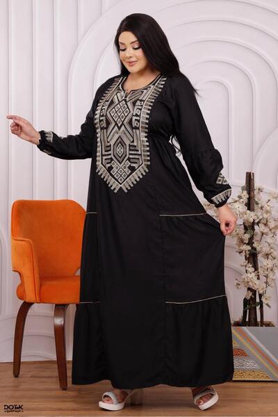 Generies A cotton abaya made from lightweight natural cotton fabric with a be...