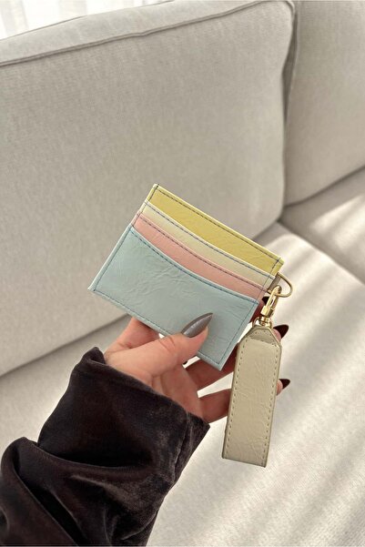 Yuka Atelier Shiny Faux Leather Card Holder with Bow Detail