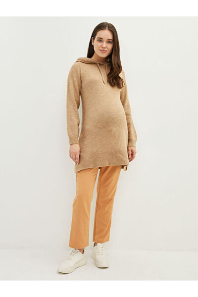 LC Waikiki Elastic Waist Straight Pocket Detailed Gabardine Maternity Harem Pants