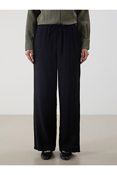 LC Waikiki Elastic Waist Textured Women's Trousers