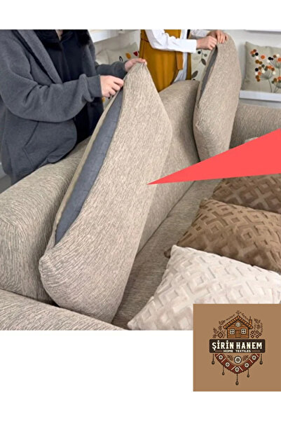 Şirin Hanem Koltuk Sırt Kırlenti / Kanepe Minderi / Sırt Yastık Kılıfı/ Sırt ...