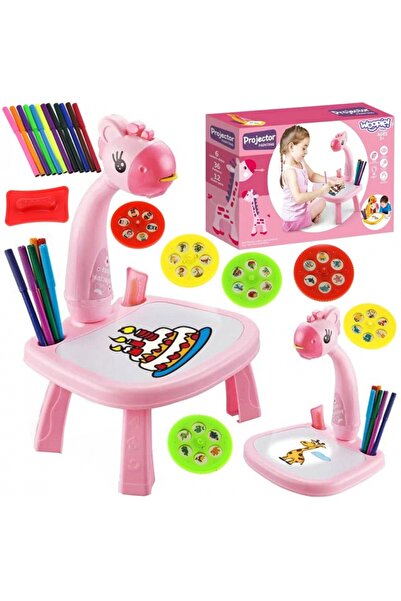 woopie Masă de proiector cu desen de girafă – Proiector de artă pentru copii ...