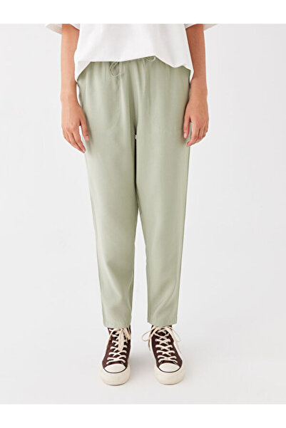 LC Waikiki Carrot Cut Women's Trousers with Elastic Waist